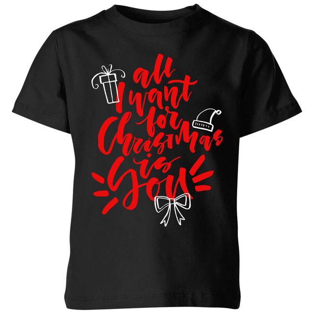 All i want for Christmas Kids' T-Shirt - Black - 11-12 Jahre - Schwarz on Productcaster.