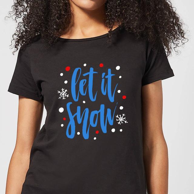 Let it Snow Women's T-Shirt - Black - XXL - Schwarz on Productcaster.