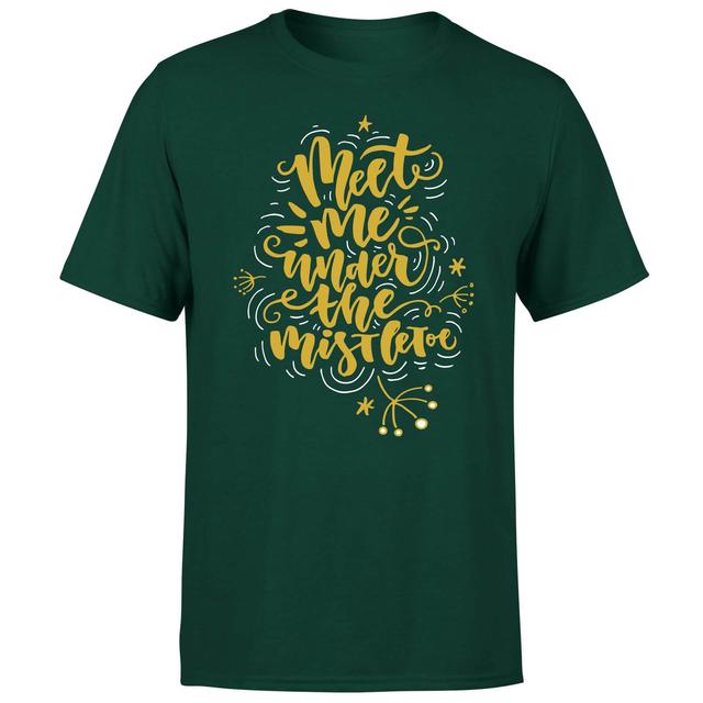 Meet Me Under The Mistletoe T-Shirt - Forest Green - XXL - Forest Green on Productcaster.