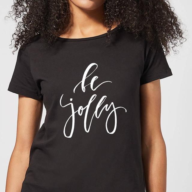 Camiseta Navidad "Be Jolly" - Mujer - Negro - 5XL - Negro on Productcaster.