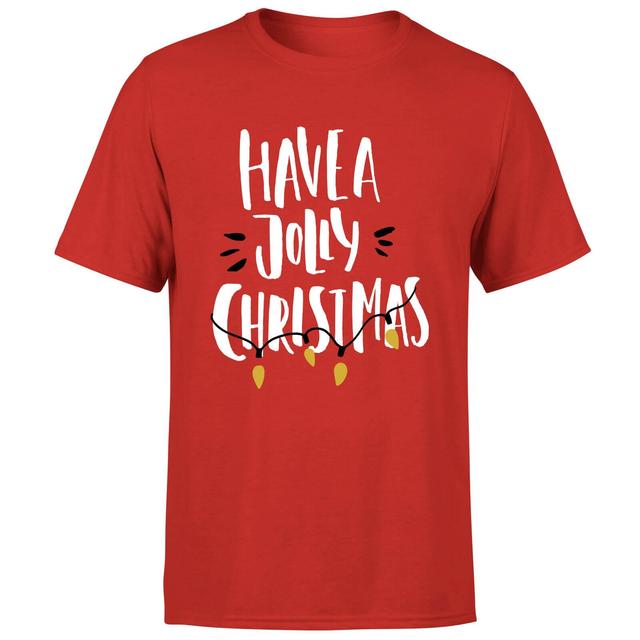 Have a Jolly Christmas T-Shirt - Red - XL - Red on Productcaster.