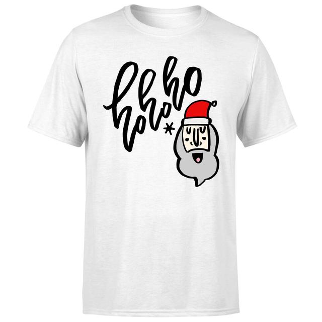 Ho Ho Ho T-Shirt - White - M - Weiß on Productcaster.