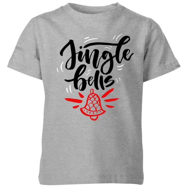 jingle Bells Kids' T-Shirt - Grey - 7-8 Jahre - Grau on Productcaster.