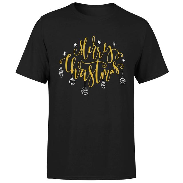 Merry Christmas T-Shirt - Black - XXL on Productcaster.