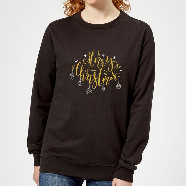 Merry Christmas Frauen Sweatshirt - Schwarz - XS - Schwarz on Productcaster.