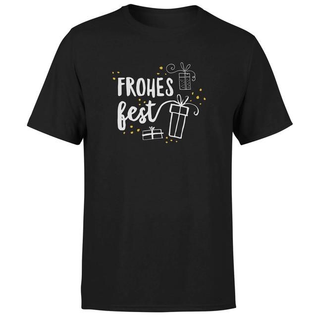 Frohes Fest T-Shirt - Schwarz - S - Schwarz on Productcaster.