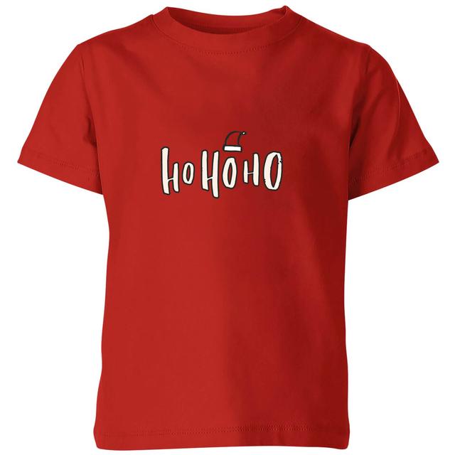 Ho Ho Ho Kinder T-Shirt - Rot - 9-10 Jahre - Rot on Productcaster.