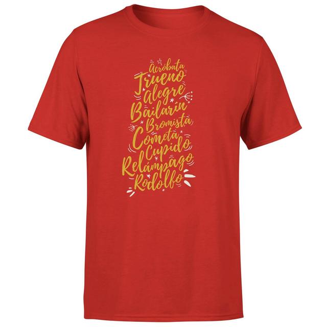 International Reindeer T-Shirt - Red - S - Red on Productcaster.