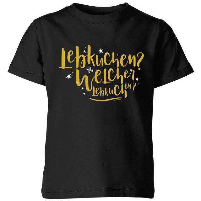 International Lebkiuchen Kids' T-Shirt - Black - 11-12 Years - Black on Productcaster.