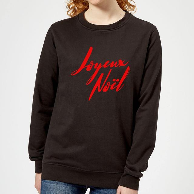 Joyeux Noel Holly Jolly international Frauen Sweatshirt - Schwarz - XS - Schwarz on Productcaster.