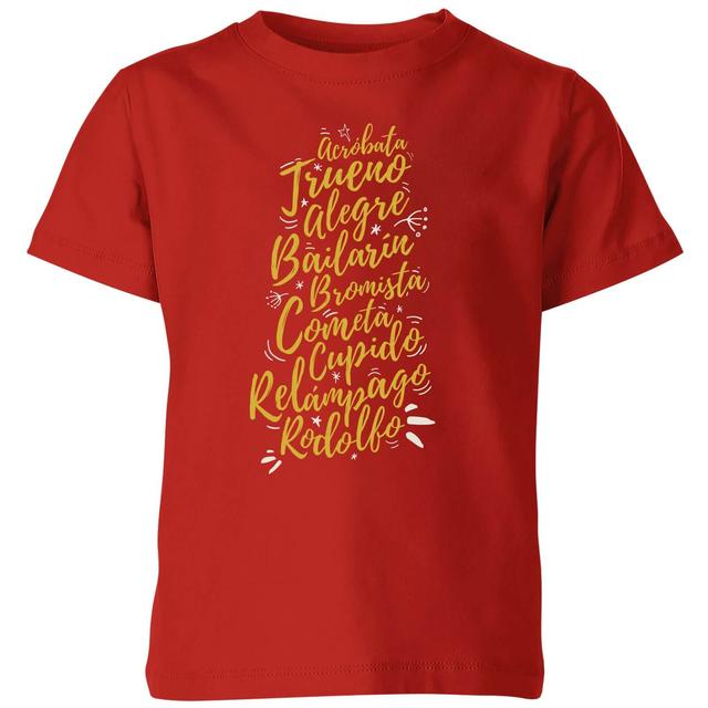 International Reindeer Kids' T-Shirt - Red - 11-12 Jahre - Rot on Productcaster.