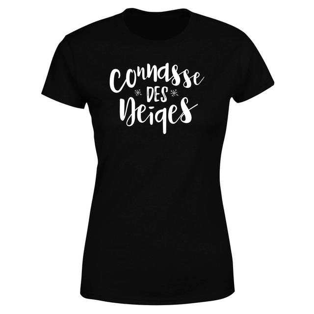 Connasse Des Neiges Women's T-Shirt - Black - L - Schwarz on Productcaster.