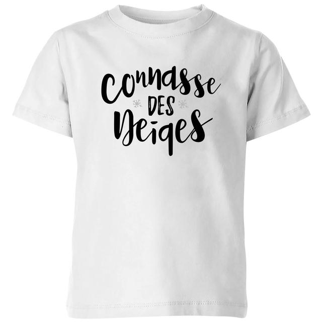 Connasse Des Neiges Kids' T-Shirt - White - 7-8 Years - White on Productcaster.