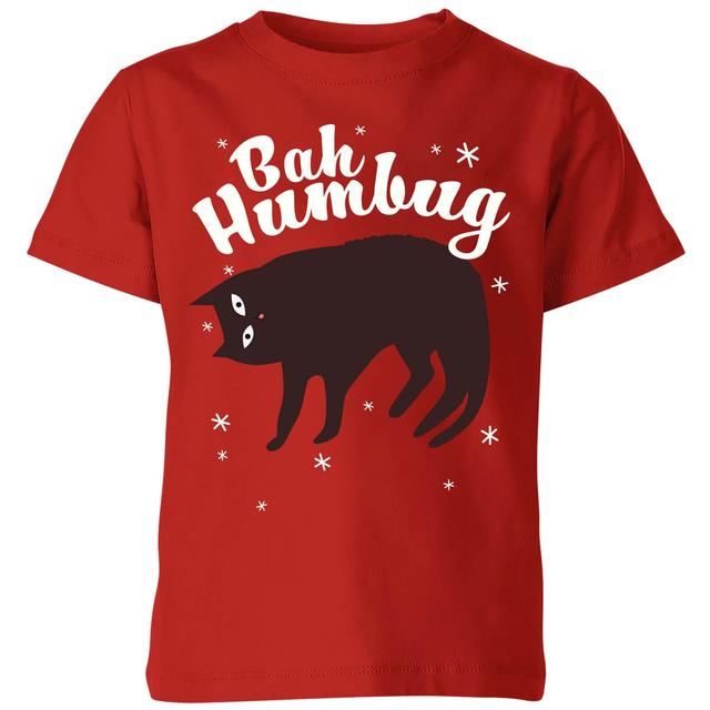 Bah Humbug Kids' T-Shirt - Red - 11-12 Jahre - Rot on Productcaster.