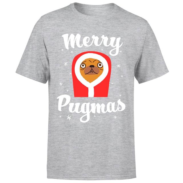 Merry Pugmas T-Shirt - Grey - XL - Grau on Productcaster.