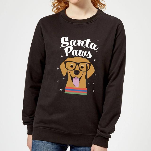 Santa Paws Frauen Sweatshirt - Schwarz - XS - Schwarz on Productcaster.