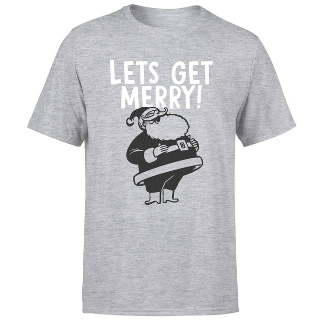 Lets Be Merry T-Shirt - Grey - XS - Grau on Productcaster.