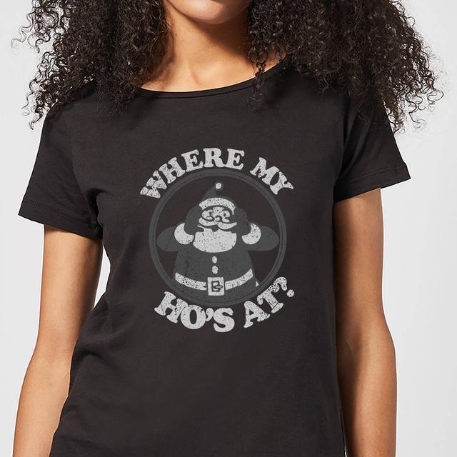 Where My Ho's At Black Women's T-Shirt - Black - XXL on Productcaster.