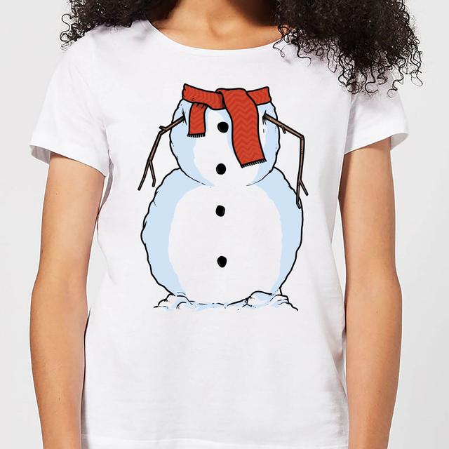 Snowman Women's T-Shirt - White - S - Weiß on Productcaster.