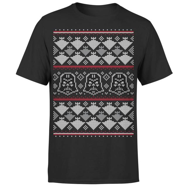 Star Wars Christmas Imperial Darth Vader Black T-Shirt - M on Productcaster.