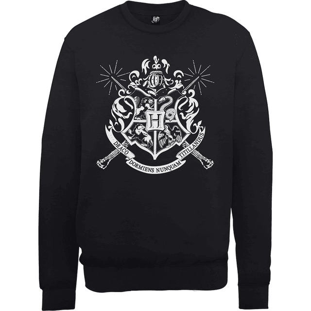 Harry Potter Draco Dormiens Nunquam Titillandus Black Sweatshirt - XL on Productcaster.