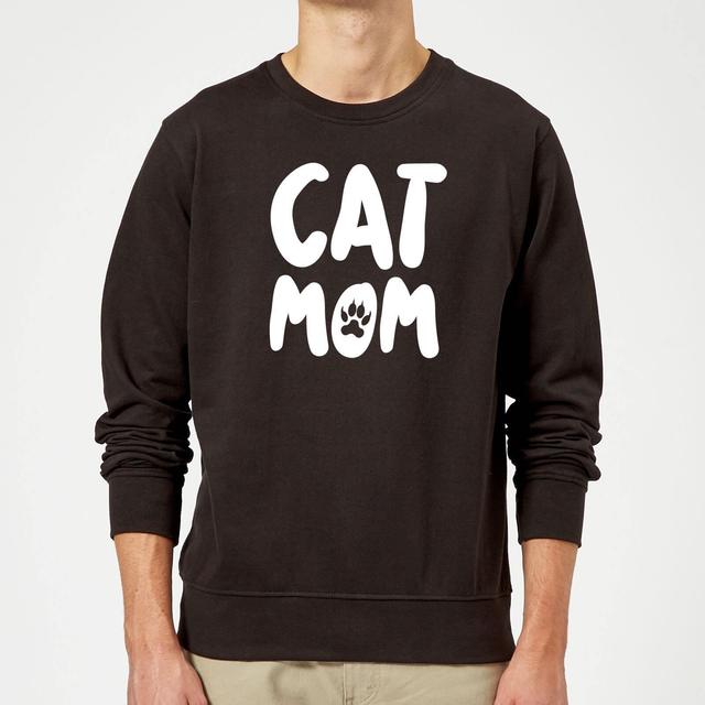 Cat Mom Sweatshirt - Black - XXL - Schwarz on Productcaster.