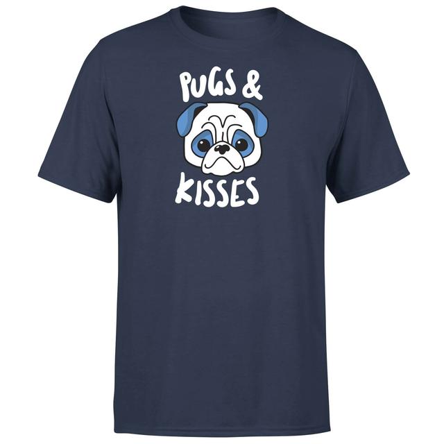 Pugs & Kisses T-Shirt - Navy - M - Marineblau on Productcaster.