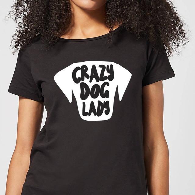 Crazy Dog Lady Women's T-Shirt - Black - L - Schwarz on Productcaster.