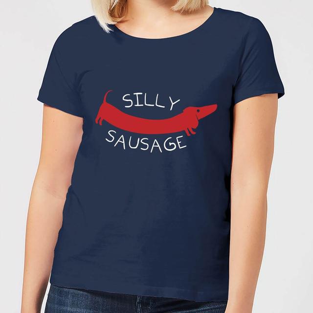 Silly Sausage Women's T-Shirt - Navy - XXL - Marineblau on Productcaster.