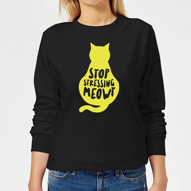 Stop Stressing Meowt Women's Sweatshirt - Black - XS - Schwarz on Productcaster.