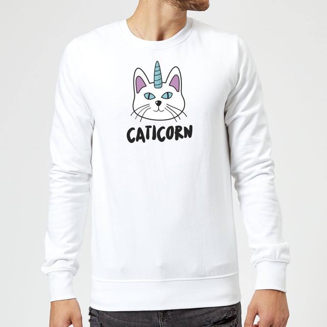 Caticorn Sweatshirt - White - L - Weiß on Productcaster.