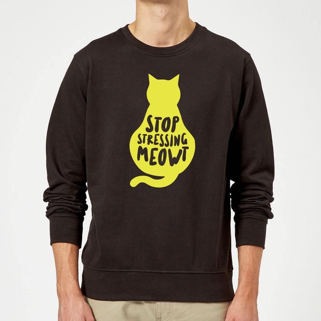 Stop Stressing Meowt Sweatshirt - Black - S - Schwarz on Productcaster.