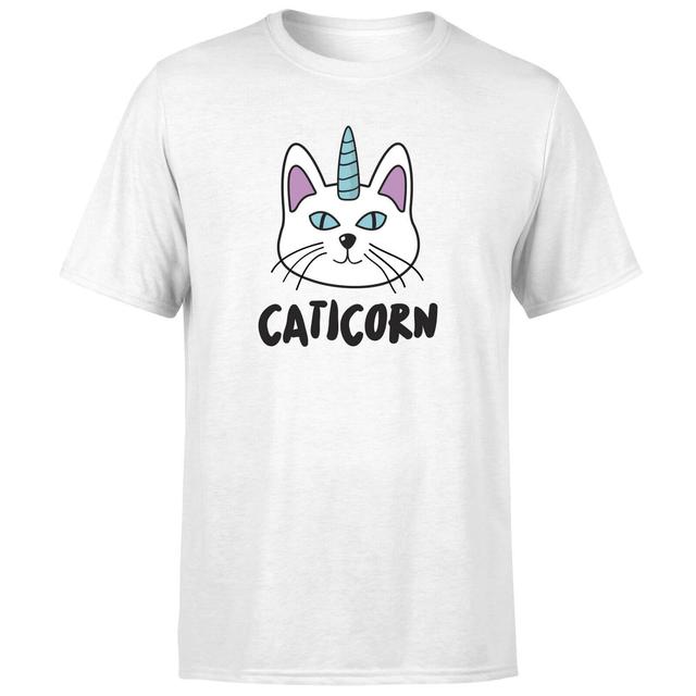 Caticorn T-Shirt - White - 5XL - Weiß on Productcaster.