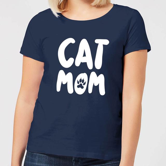 Cat Mom Women's T-Shirt - Navy - L - Marineblau on Productcaster.