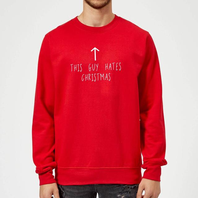 This Guy Hates Christmas Sweatshirt - Rot - L - Rot on Productcaster.