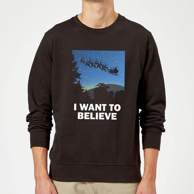 I Want To Believe Jumper - Black - M on Productcaster.