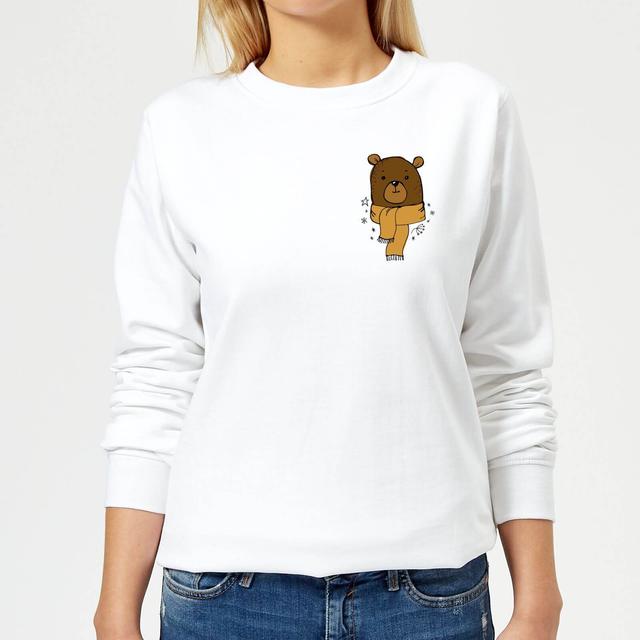 Christmas Bear Pocket Frauen Sweatshirt - Weiß - L - Weiß on Productcaster.