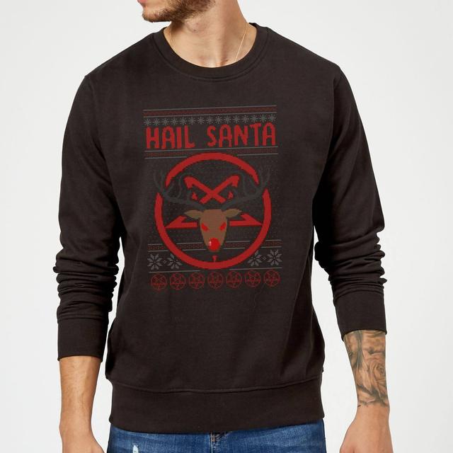 Hail Santa Sweatshirt - Schwarz - XL on Productcaster.