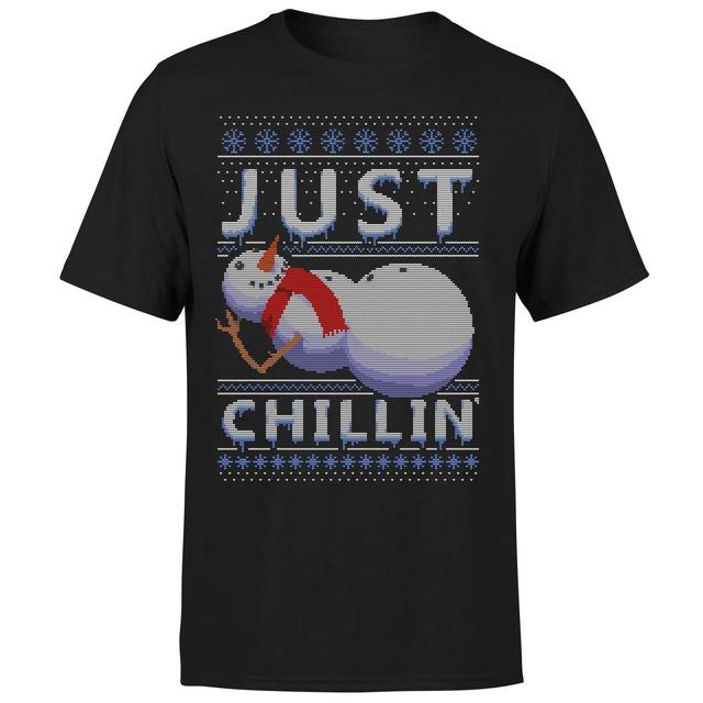 Just Chillin T-Shirt - Black - XS - Schwarz on Productcaster.