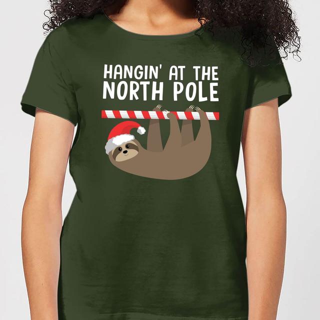 Hangin' At The North Pole Women's T-Shirt - Forest Green - XL on Productcaster.