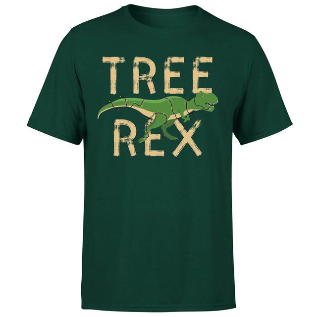 Tree Rex T-Shirt - Forest Green - XS - Forest Green on Productcaster.