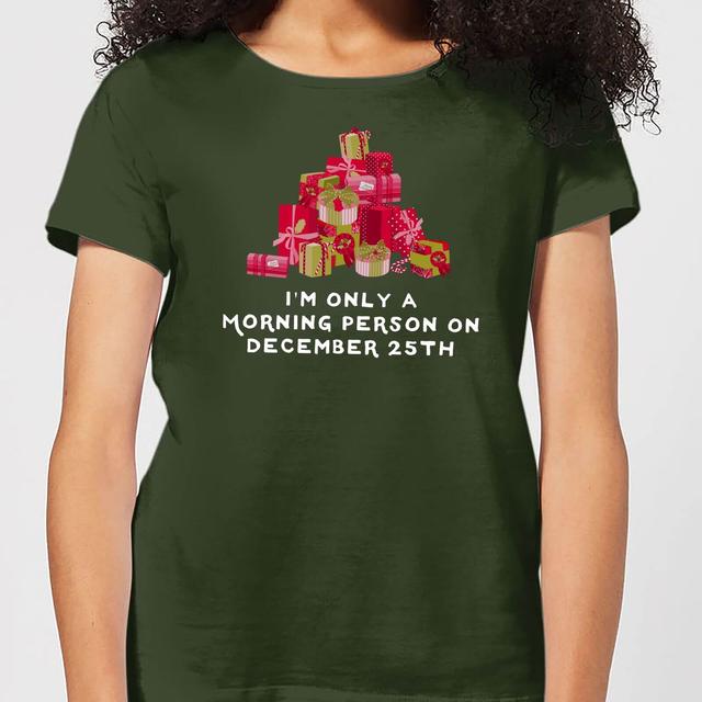 I'm Only A Morning Person Women's T-Shirt - Forest Green - XL - Forest Green on Productcaster.