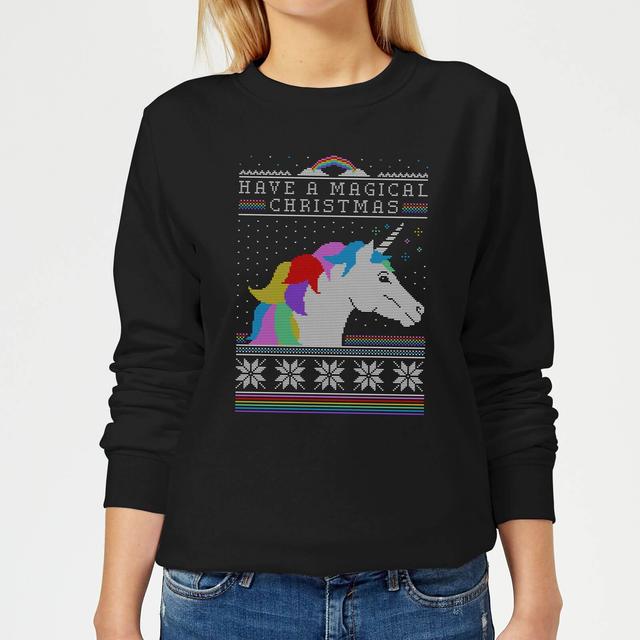 Have a magical Christmas Fair isle Frauen Sweatshirt - Schwarz - XXL on Productcaster.