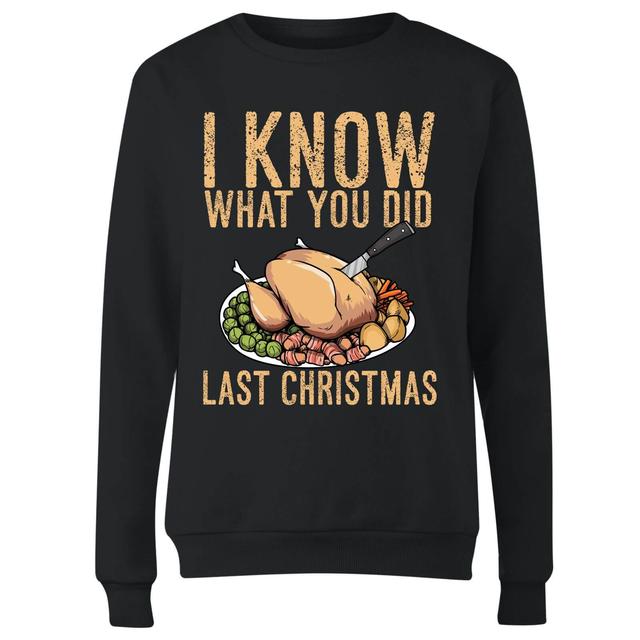 I Know What You Did Last Christmas Frauen Sweatshirt - Schwarz - S - Schwarz on Productcaster.