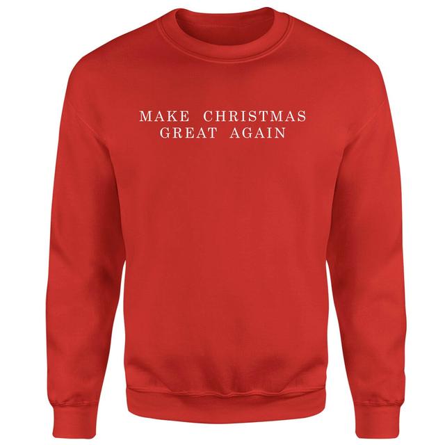 Make Christmas Great Again Sweatshirt - Rot - S on Productcaster.