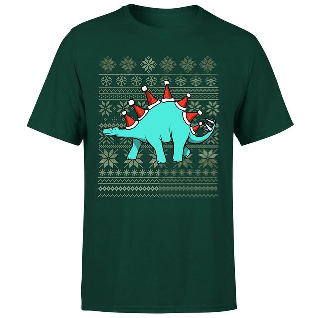 Stegosantahats T-Shirt - Forest Green - XS - Forest Green on Productcaster.