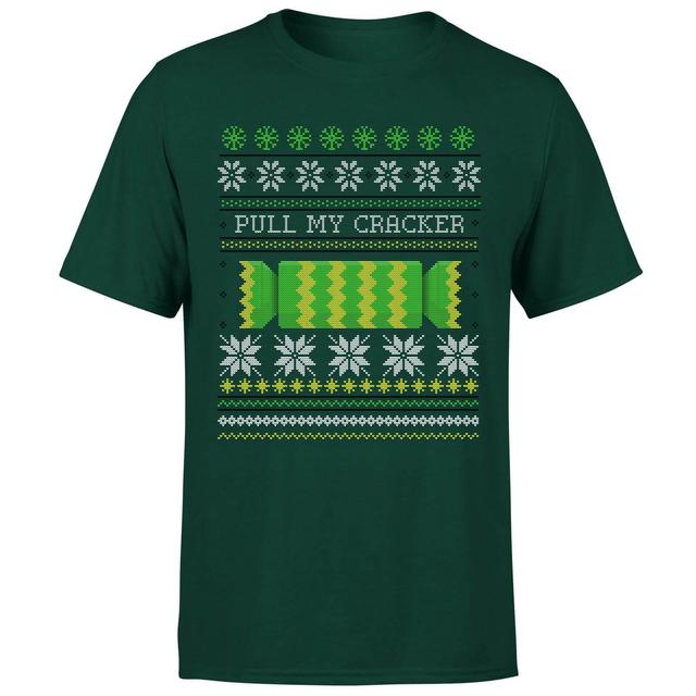 Pull My Cracker T-Shirt - Forest Green - M - Forest Green on Productcaster.