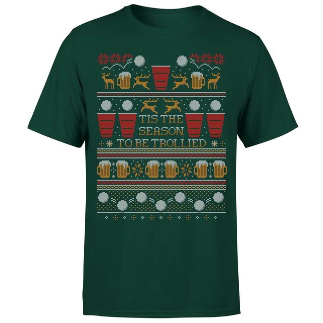 Tis The Season To Be Trollied T-Shirt - Forest Green - S - Waldgrün on Productcaster.