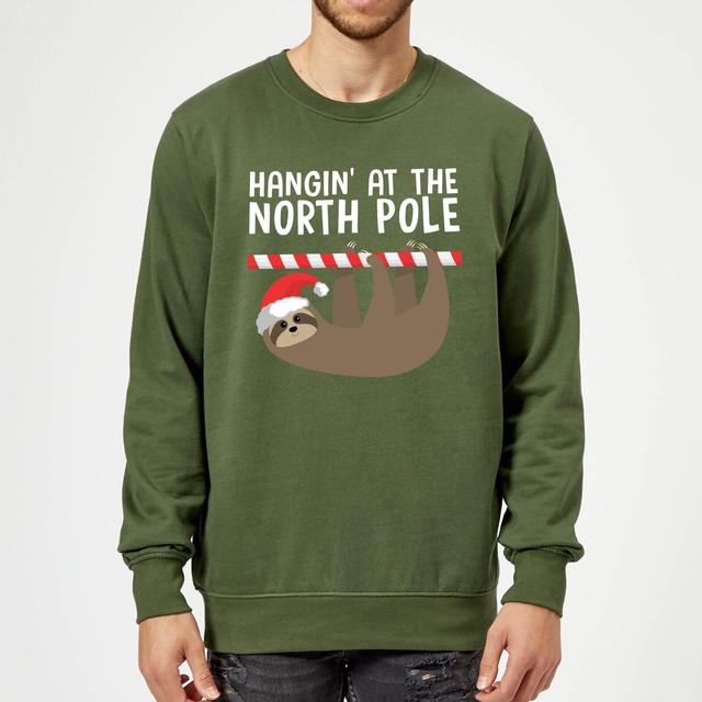 Hangin' At The North Pole Sweatshirt - Grün - XL on Productcaster.