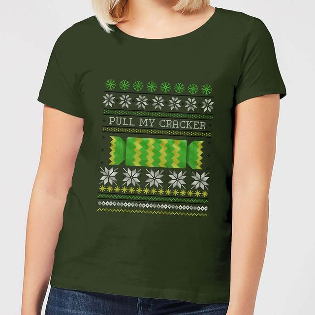 Pull My Cracker Women's T-Shirt - Forest Green - XXL - Forest Green on Productcaster.